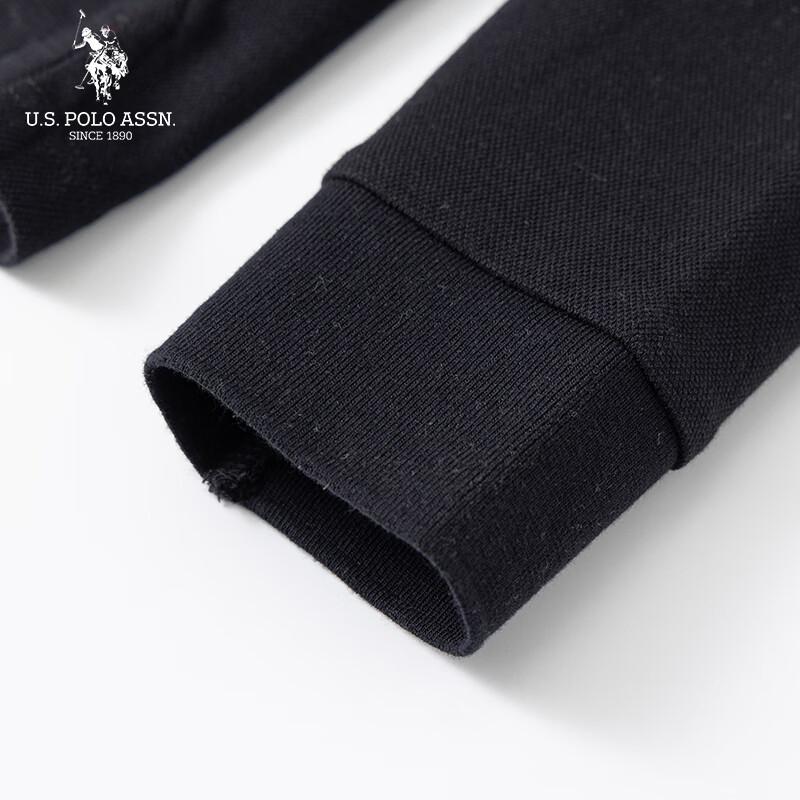 U.S. Polo Assn. Мужская рубашка-поло с длинным рукавом в стиле business casual