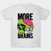 T Shirt Women More Brains Harajuku Print Kawaii Tshirt Summer Short Sleeve Female T-Shirt Top Tee