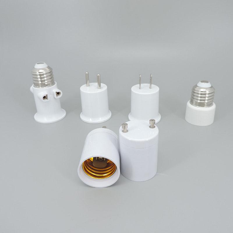 AC E26 E27 to GU24 E27 US EU power Plug Screw Lamp Holder Light Base Socket AC Adapter Converter electric connector