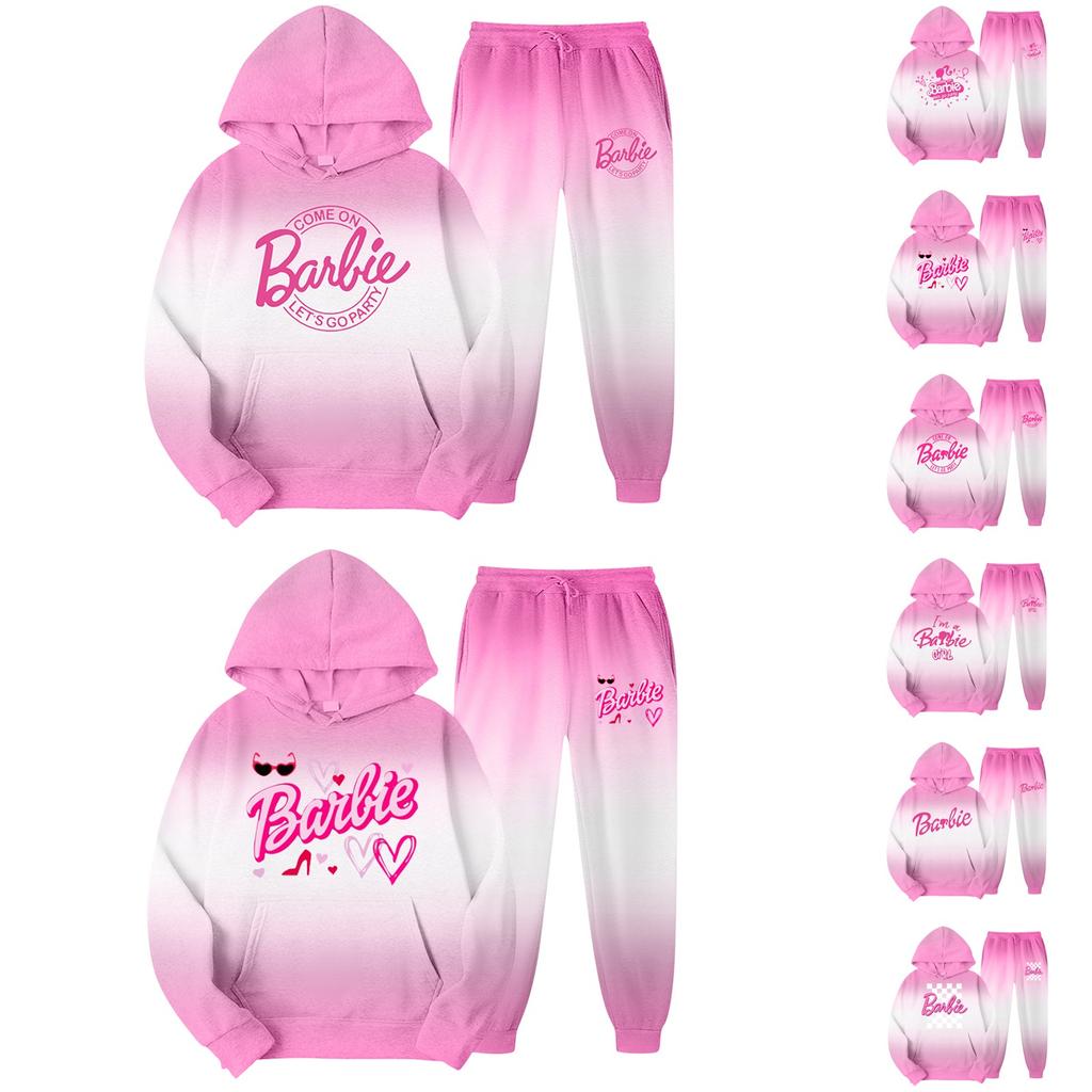 Women's Sweatshirt Printed Dress Hoodie Bag Pocket Long Sleeve Long Dress Hoodie Set