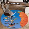 ,Looney Tunes Chair mat Round Rug Office carpet, Non slip, Suitable for Living Rooms, Bedrooms,Decor1205735a