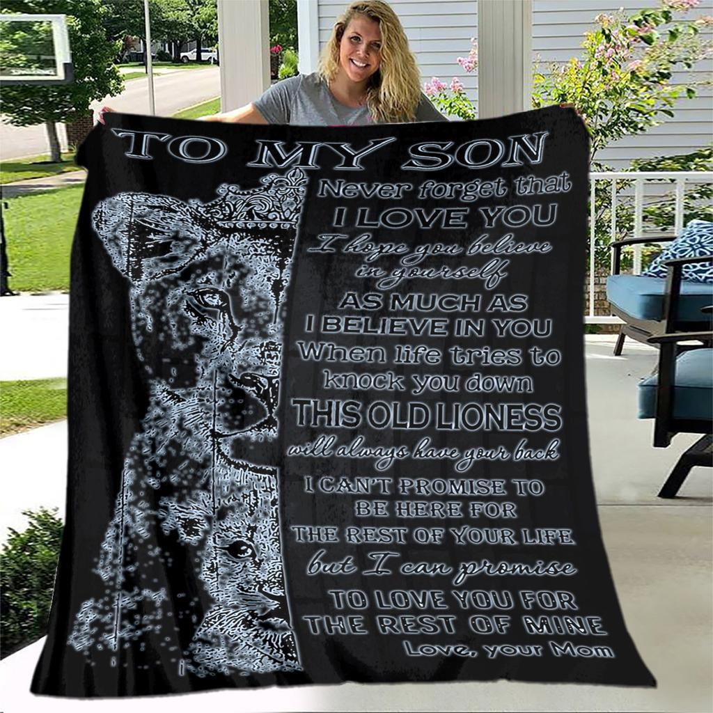 Моей дочери сыну подарок в виде письма HD одеяло, мягкое одеяло для дома, спальни, кровати, дивана, пикника, путешествия, офиса, одеяло, детское одеяло