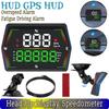 Проекционный спидометр HUD GPS с сигнализацией превышения скорости и усталости, автоматическая фоточувствительность для автомобилей