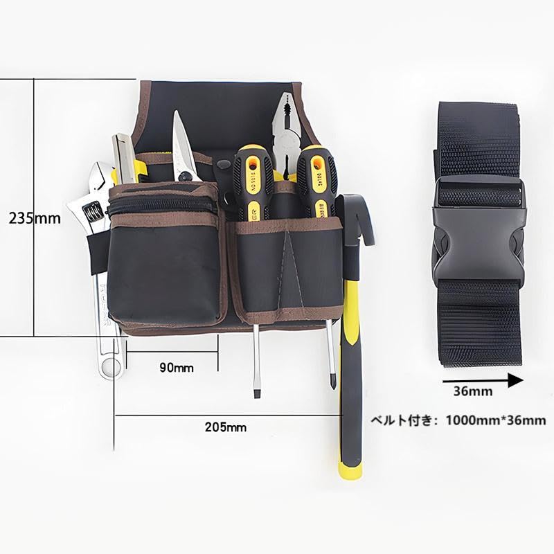 Tool Waist Nail Tool Waist Tool Work Tool Work Waist Tool Tool Waist Tool Storage Tool Apron Detachable Waist Bag with Pockets Electrician's Bag, Bag,