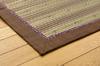 IKEHIKO Corporation Igusa Rug/Carpet, 2 Tatami Mats, "DX Kyoto Story," Brown, Approx. 191 x 191 cm (Backing: Non-woven Fabric)