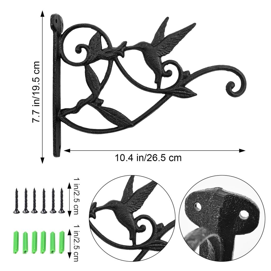 MrMrKura Растительная Подставка Железная Подставка Подвесная Птица Чугунное Кашпо Горшечное Растение Сад Стильная Подвесная Для Подвешивания Настенное Использование Вешалка, Крючок, Дизайн,