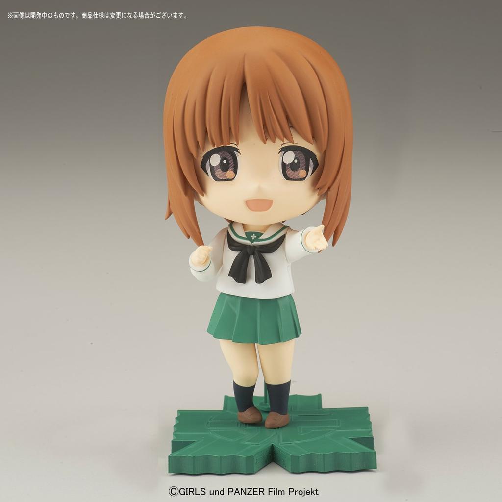 Puchi Rise Girls & Panzer Miho, Saori, Hana Set, Color-Coded Plastic Model