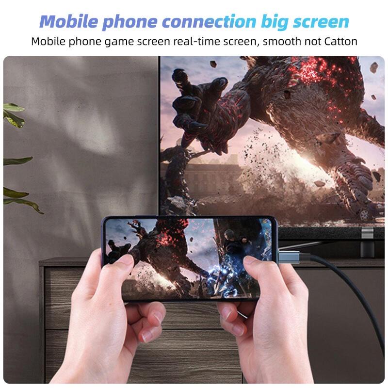 HdoorLink Адаптер USB C к HDMI 4K 30 Гц Тип C Кабель-конвертер HDTV для Iphone 15 Конвертер Macbook Air Ipad Ноутбук Подключить ТВ Проектор для ноутбука