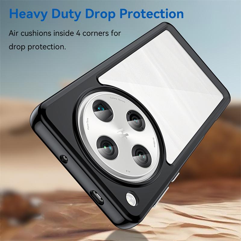 Прозрачный цветной чехол из ТПУ для OPPO Find X8 Pro 5G Защитная накладка Прозрачный Fundas Coque Capa