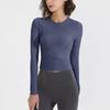 Women's Quick-Dry Yoga and Fitness Long-Sleeve Sports Tops for Autumn/Winter