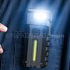 Магнитный светодиодный фонарик EDC Карманный фонарик USB-перезаряжаемый Портативный рабочий свет Водонепроницаемый Плоский фонарик для кемпинга и пешего туризма