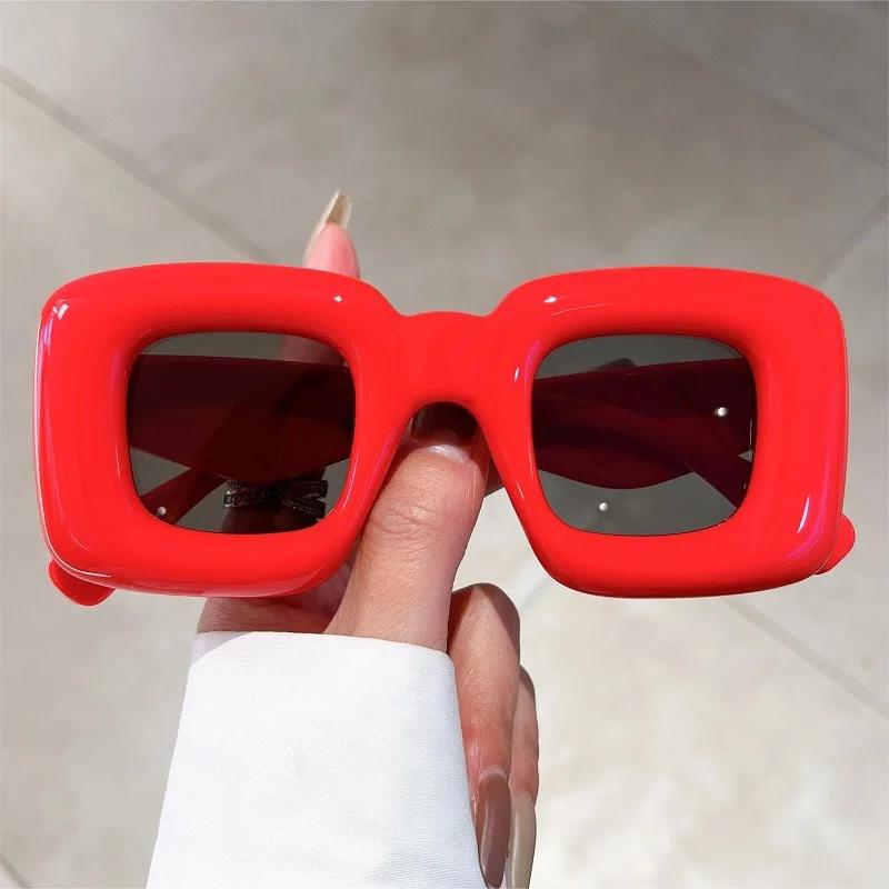 Новые солнцезащитные очки с oversized оправой для женщин, модные, с забавной индивидуальностью, UV400, для улицы, стрит-фото, Очки от солнца Oculos De Sol