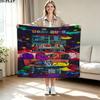 1PC Among Us Custom Name Patterned Flannel Blanket Suitable For All Seasons for Home Decor Warmth and Comfort Gifts Holiday Present