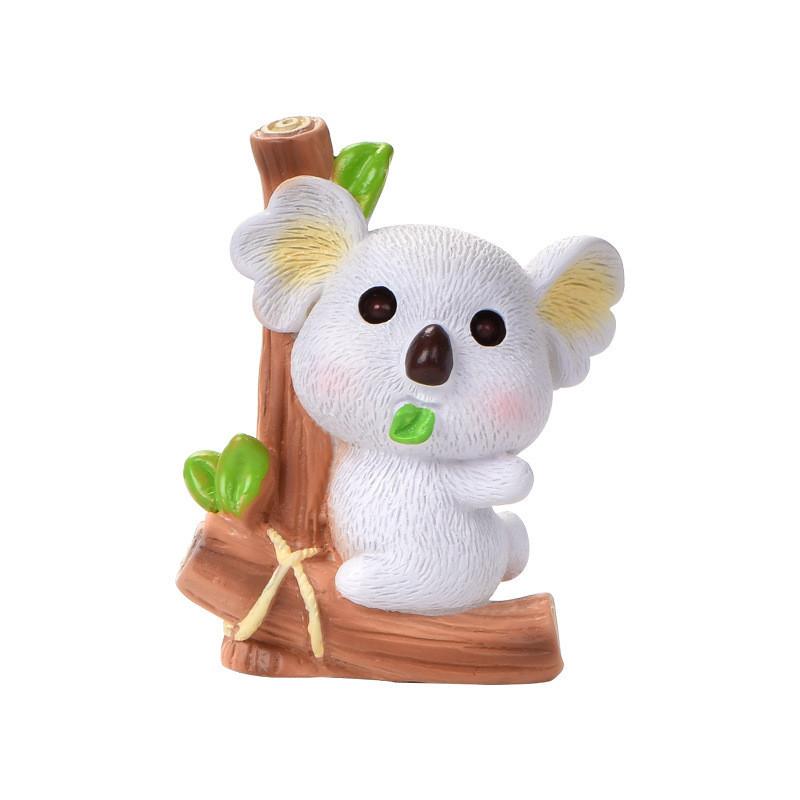 Cute Resin Koala Decoration Adorable Micro Landscape Garden Diy Crystal Ball Accessory