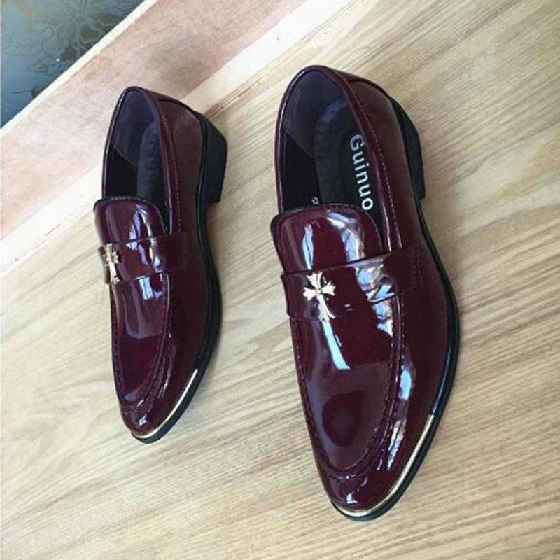 Мужские туфли из искусственной кожи тисненой под кожу аллигатора