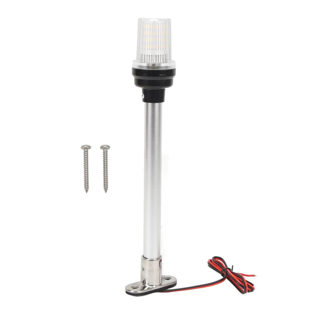 12in Boat Anchor Light 63 LEDs 360 Degree All Around Stern Pole Light 316 Stainless Steel Base For Fishing Boats Yacht