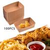 100Pcs Take Out Food Serving Boats Container for Nachos French Fries Hot Dog