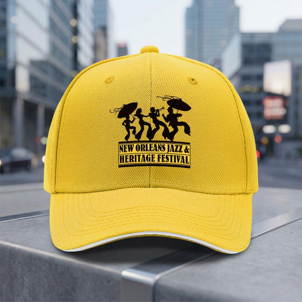 New Orleans Jazz Heritage Festival Baseball Cap Adjustable Lightweight Breathable Nola Themed Gift