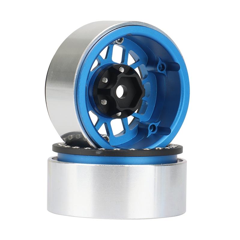 4PCS Metal 1.9 Beadlock Wheel Rim Hub for 1/10 RC Crawler Car Axial SCX10 90046 AXI03007 Traxxas TRX4 RC4WD D90 D110