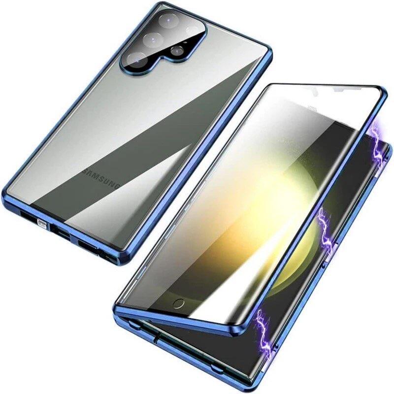 Чехол для Samsung Galaxy S26 Ultra S26+ Plus с двусторонним закаленным стеклом и металлической рамкой, бамперами для телефона, защитой всей камеры