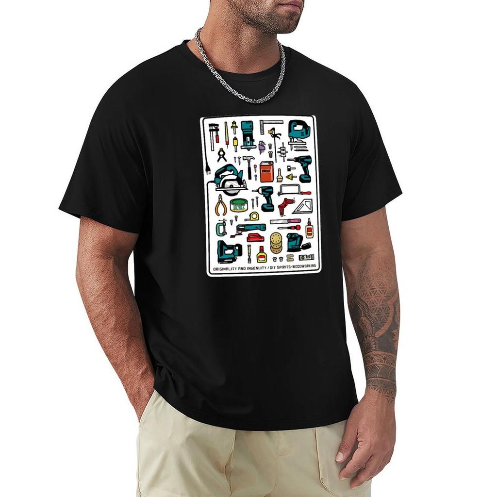 Woodworking Tools Tshirt Graphic Print Short Sleeve Tshirt