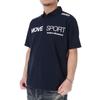 Polo Shirt Descente ST5SHSZ1MB Navy XO Size [Move Sports] Men's