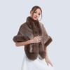 Women's Romantic Shawl Fur Coat With High Quality Artificial Fur For Warmth And Comfort