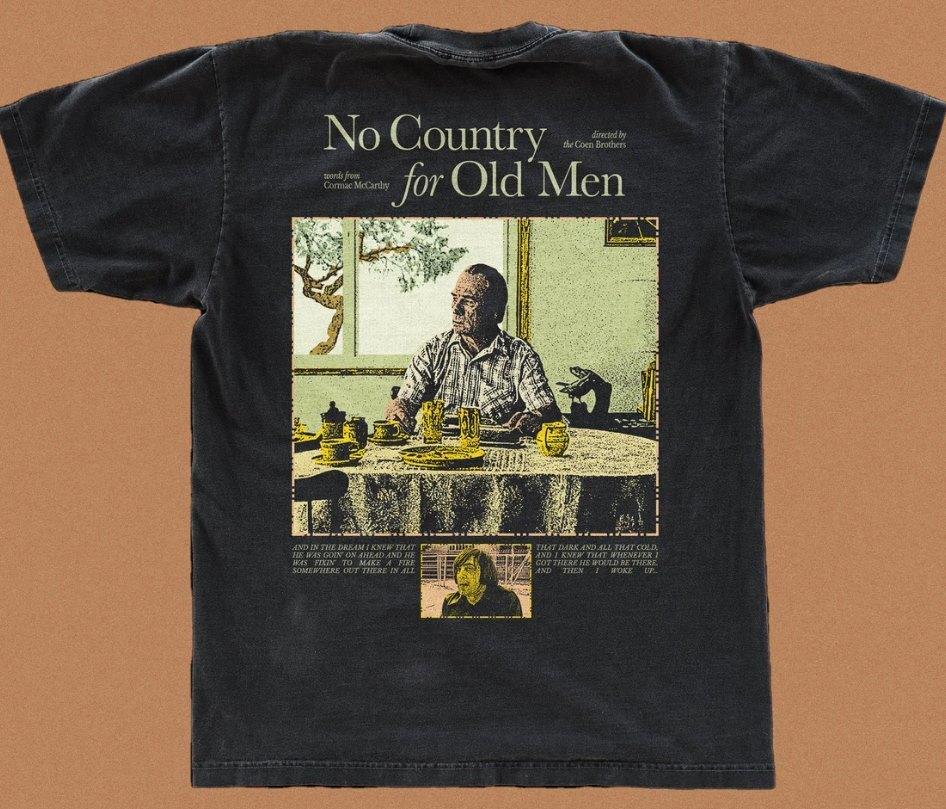26 No Country for Old Men t-shirt graphic teeshirt black Classic Tee Gildan Unisex T-Shirt