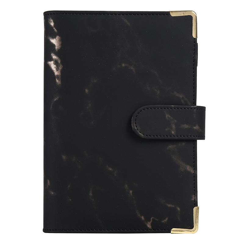 A5 A6 White Black Color Marble Binder DIY Binder Only Cover Diary Agenda Planner Paper Cover School Stationery