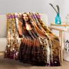 Golden Sequin Pop Star Blanket for All Seasons Blanket Lunch Break Throw Gift