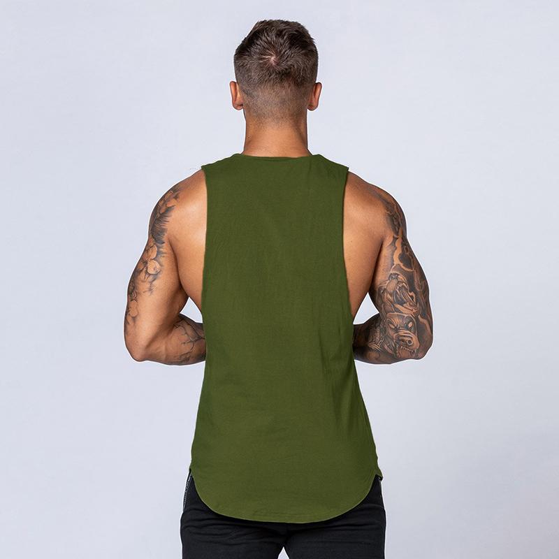 Vest Muscle Sleeveless Sportswear Undershirt Stringer Clothing Bodybuilding Workout Singlets Gym Cotton Fitness Mens Tank Top
