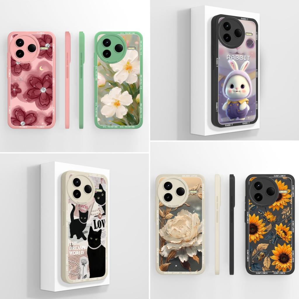 Для Redmi K80 K30 K30i K30S K40 K40S K50 K60 K60E K70 K70E Pro Gaming Ultra Turbo 3 4 Чехол Pretty Flower Мягкий силиконовый противоударный чехол для Redmi Capa