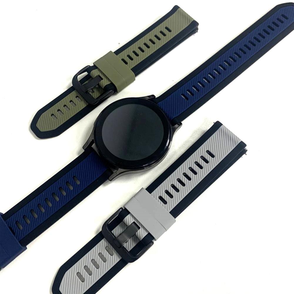 Силиконовый ремешок 22 мм для Huami Amazfit BALANCE 2/BIP 6 5/GTR 4 3Pro 2 2e/Cheetah Pro Мягкий ремешок для Xiaomi Watch S4 Sport Браслет