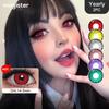 Anime Cosplay Colored Contact Lenses Yellow Cat Eye Lenses Halloween Contacts Red Vampire Eye Lenses Crazy Lenses
