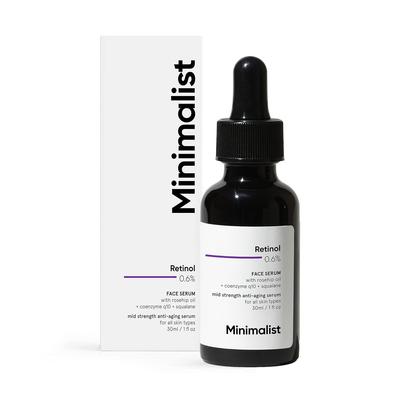 Сыворотка для лица с Ретинолом 0,6% (30 мл), Retinol 0,6% Face Serum,