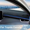 Для Toyota Corolla E210-2022 2023 Чехлы на приборную панель автомобиля Коврик от солнца Козырек Инструментальная панель Ковры Анти-УФ аксессуары