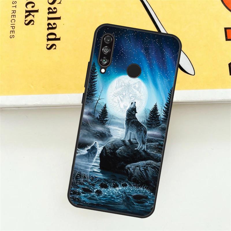 Чехол Animal Wolf Galaxy для Huawei Nova Y61 Y73 Y70 Y72 Y60 Y90 Y91 7i 8i 11i 12i 12s 9 10 SE P20 P30 P40 Lite