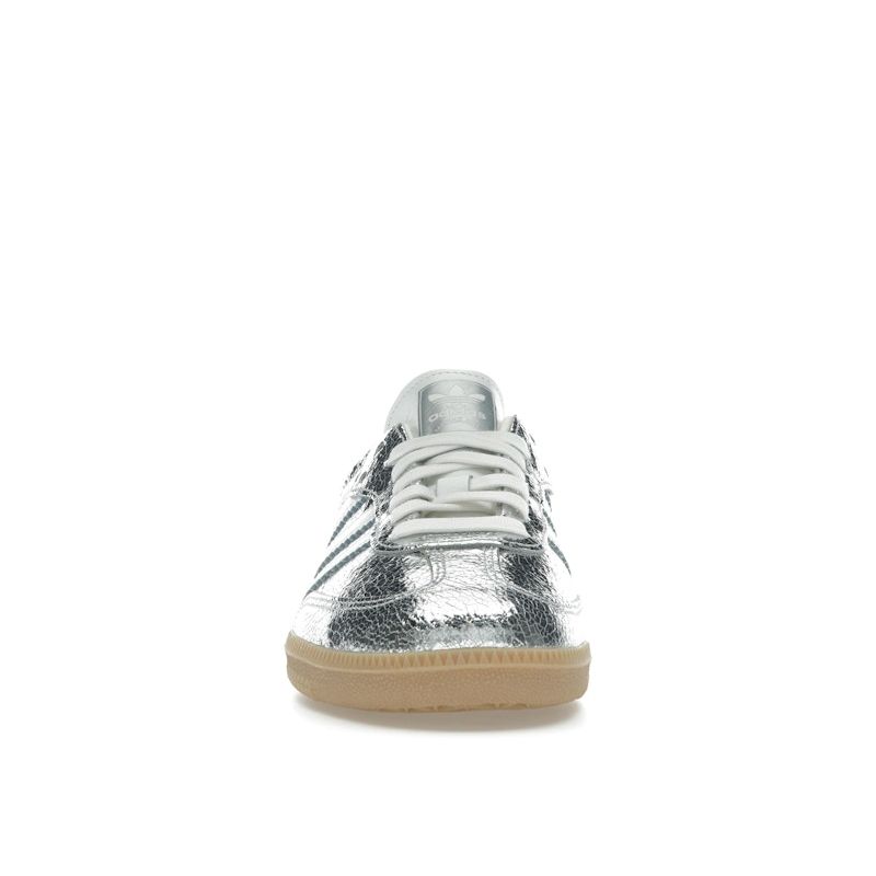 Adidas Samba OG Cracked Metallic Pack - Silver Women Sneakers Silver-Metallic Footwear-White Core-White JR0035