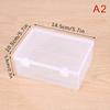 1Pcs Thickened Storage Box Transparent Plastic Case Flip Box  for Pill Jewelery Earrings Cosmetics