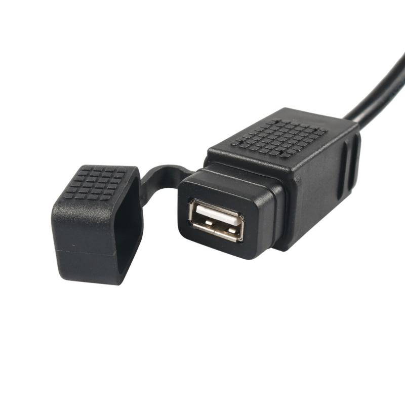 Водонепроницаемый USB-зарядник для мотоцикла 2.1А, кабель-адаптер SAE на USB для зарядки телефона, планшета, навигатора