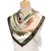90*90cm Satin Silk Square Scarf Woman Fashion Kerchief Neck Head/Hair Scarves Bandana Handkerchief Floral Printed Headscarf