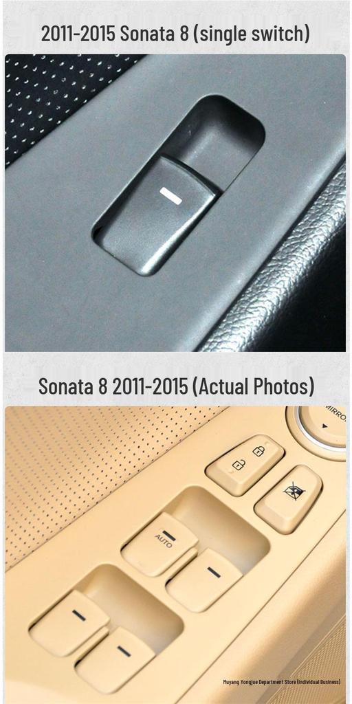 Детали блока переключателей стеклоподъемников Hyundai Sonata 8-го поколения