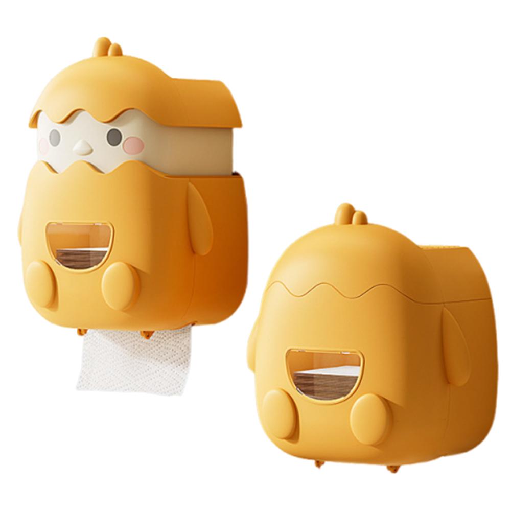 Водонепроницаемая стойка для хранения рулонной бумаги, мультяшный ящик для хранения мелочей для ванной комнаты, мешок для мусора