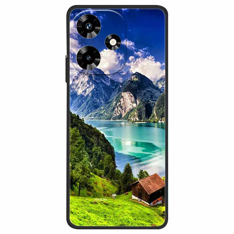 Чехол для Infinix Hot 30 X6831 Крутой Мультяшный Мягкий Силиконовый TPU Чехлы для Infinix Hot 30 Чехлы Hot30 6.78" 2023 Телефон Черный Funda