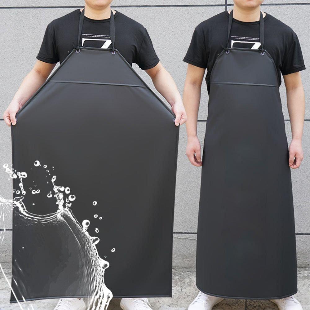 Черный Зеленый Кухонный Фартук Водонепроницаемый Водный Мясной Фартук для Еды Прочный Фартук для Готовки Шеф-повара Сад