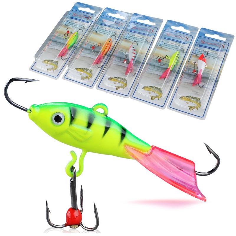 Рыболовные блесны для подледной рыбалки. 5 штук