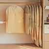 Protective Clothes Dust Cover Cotton Linen Wardrobe Organizer Suit Cover Storage Bag  for Home