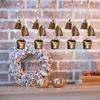 Iron Bell Chime with 3 Large Vintage Cow Bells On Rope Rustic Large Wall Hanging Decor Home Supplies