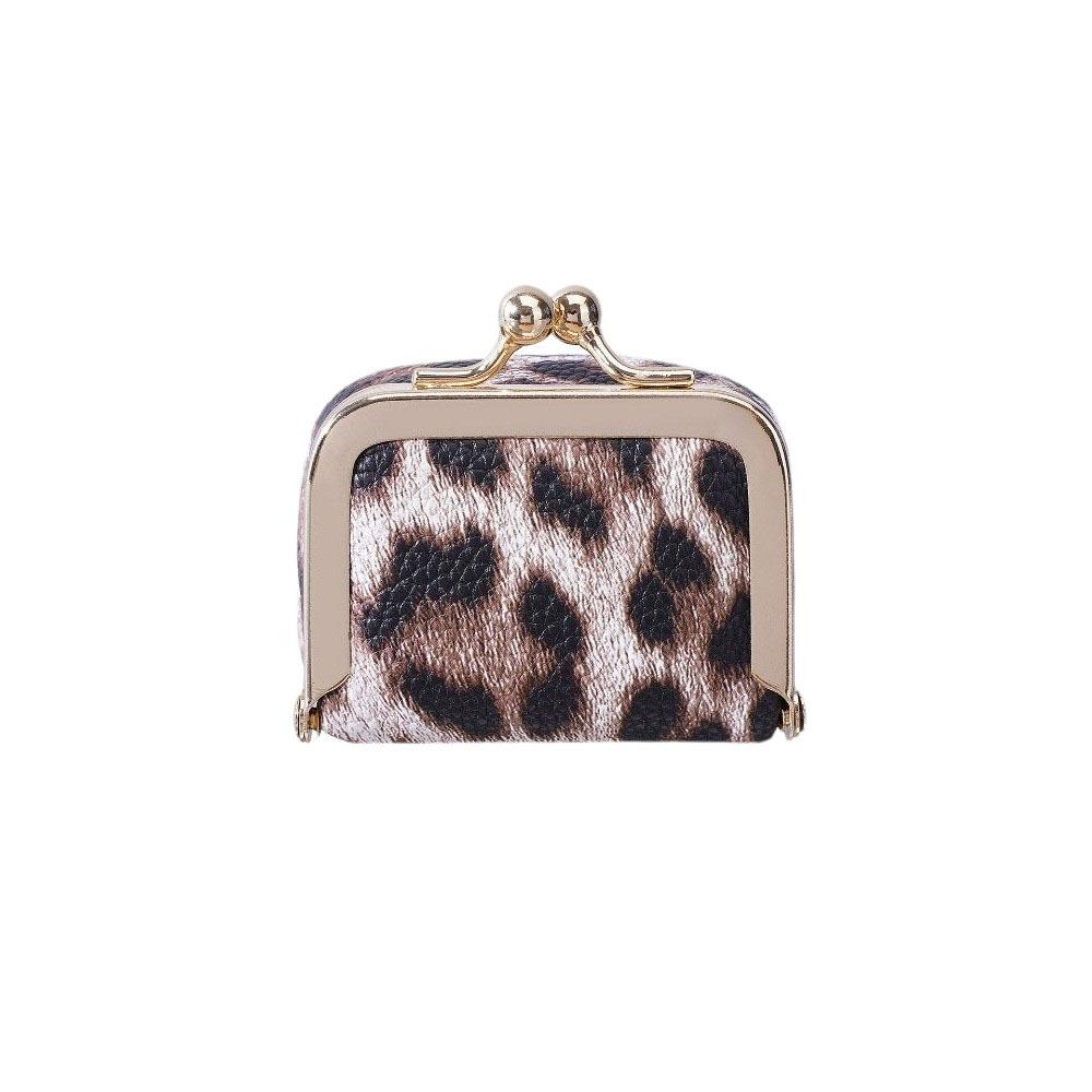 PU Leather Leather Jewelry Bag Square Small Item Bag Portable Kiss Lock Coin Purse  Earrings