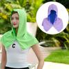 Solid Color Sunscreen Shawl Towel Cycling Cap Elastic Outdoor Sun Hat  Sports
